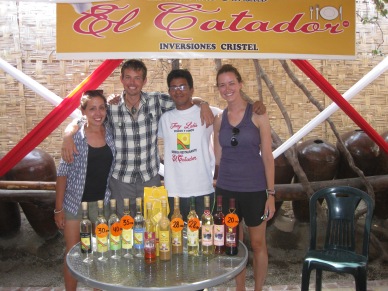After our pisco tasting tour. Too bad the 3 of us could hold our pisco better than our guide!